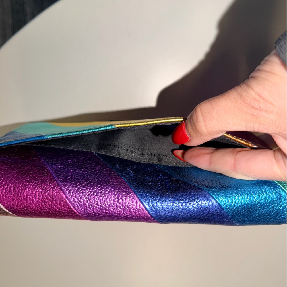 Kurt Geiger Kensington Rainbow Wallet Crossbody Bag - Picture 3 of 7